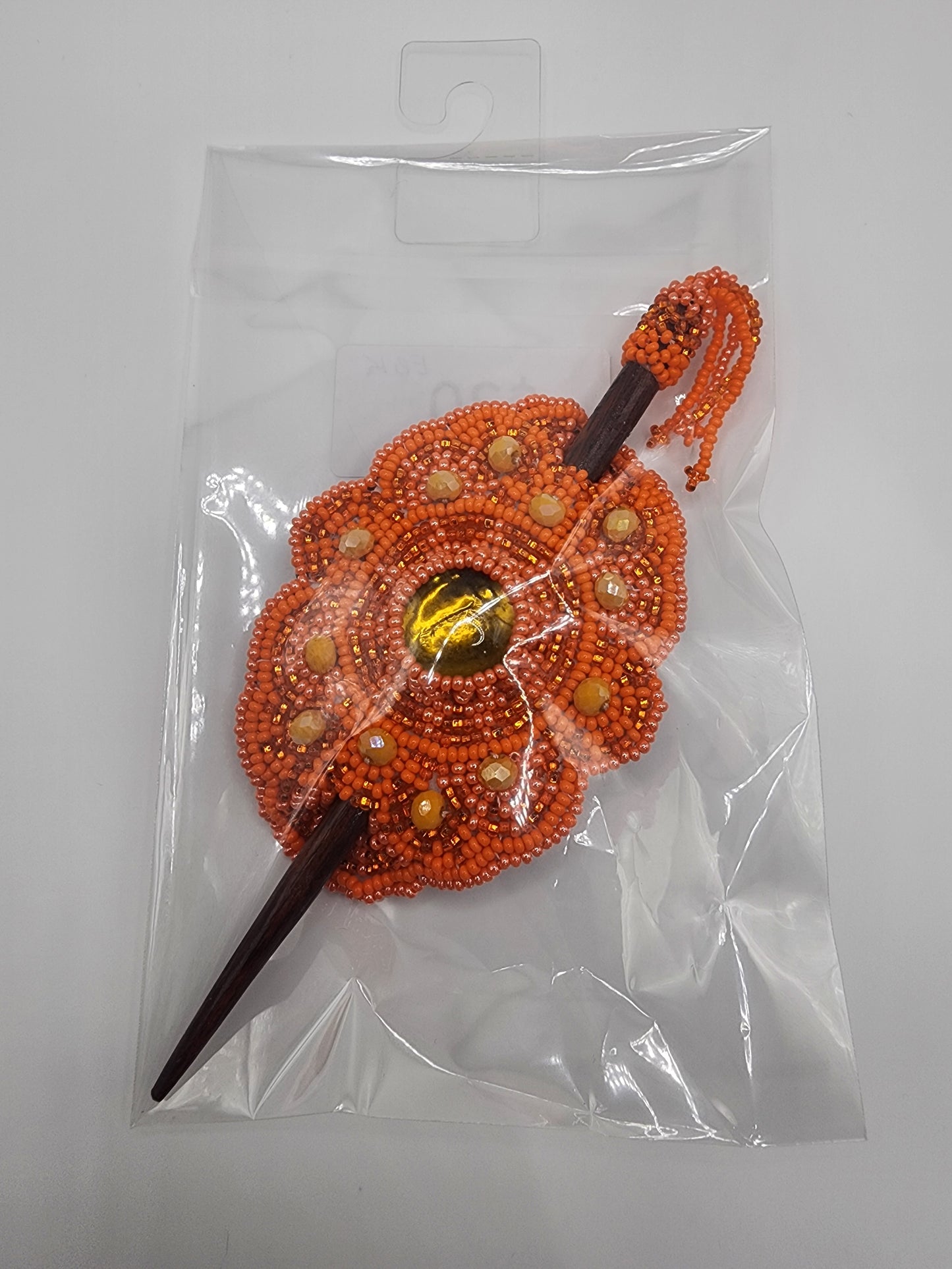 Large - Beaded - Stick Hair Clips - Assorted Colours