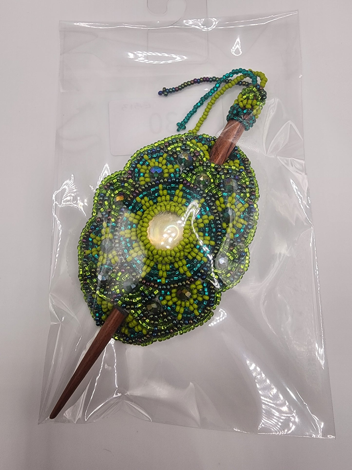 Large - Beaded - Stick Hair Clips - Assorted Colours