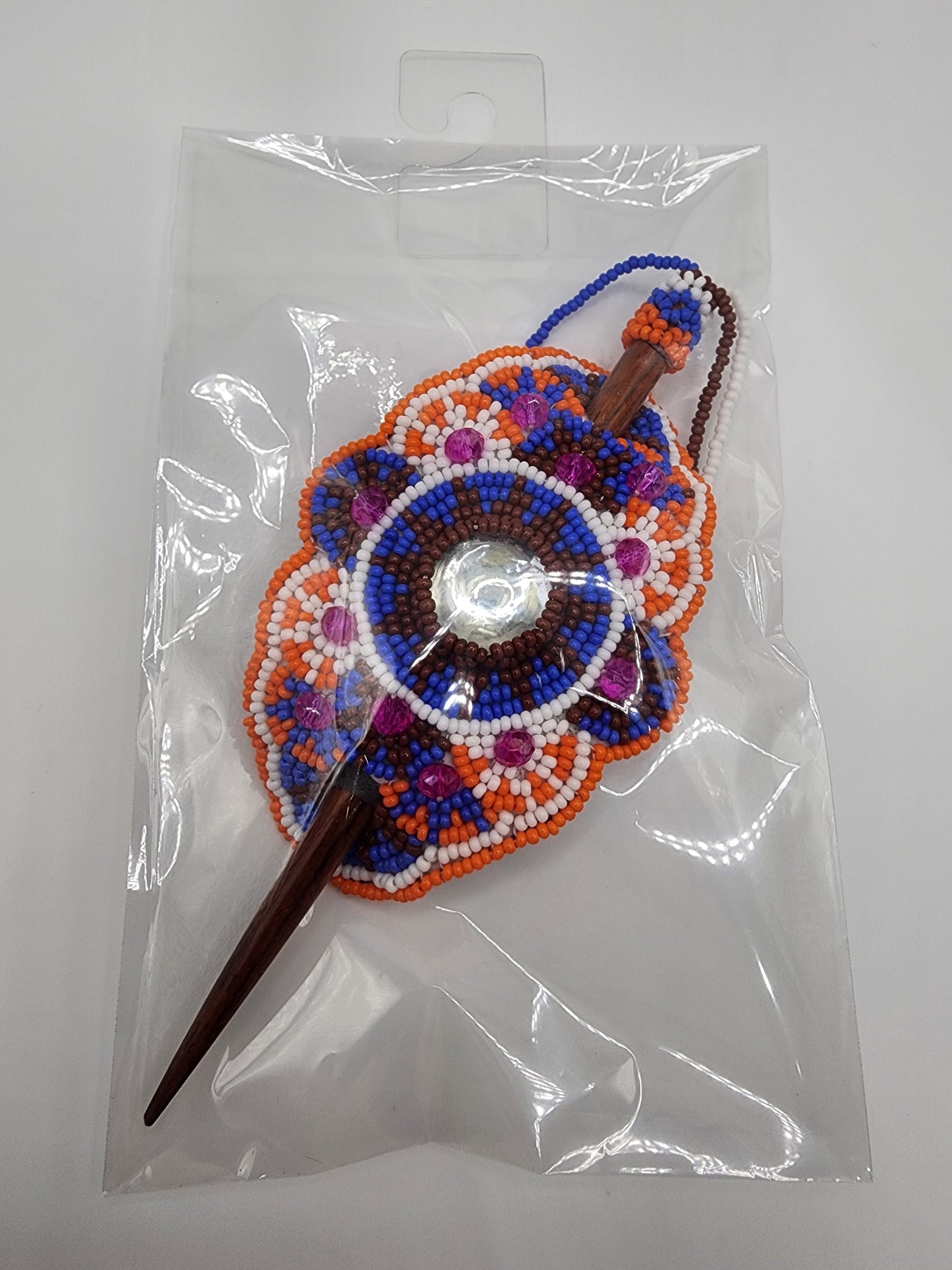 Large - Beaded - Stick Hair Clips - Assorted Colours