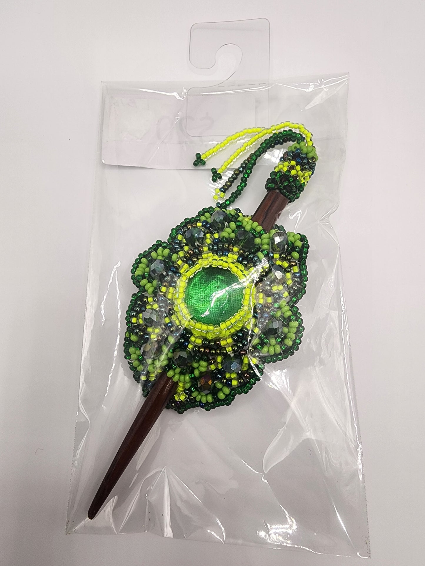 Small - Beaded - Stick Hair Clips - Assorted Colours