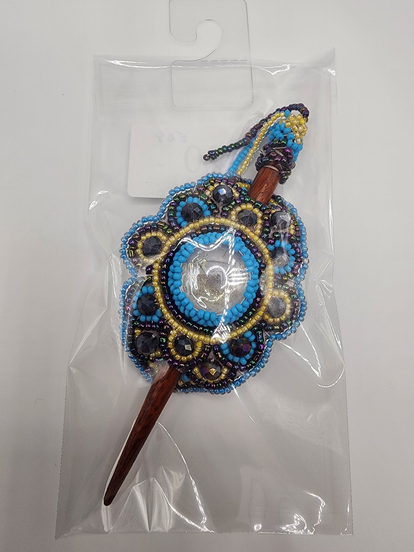 Small - Beaded - Stick Hair Clips - Assorted Colours