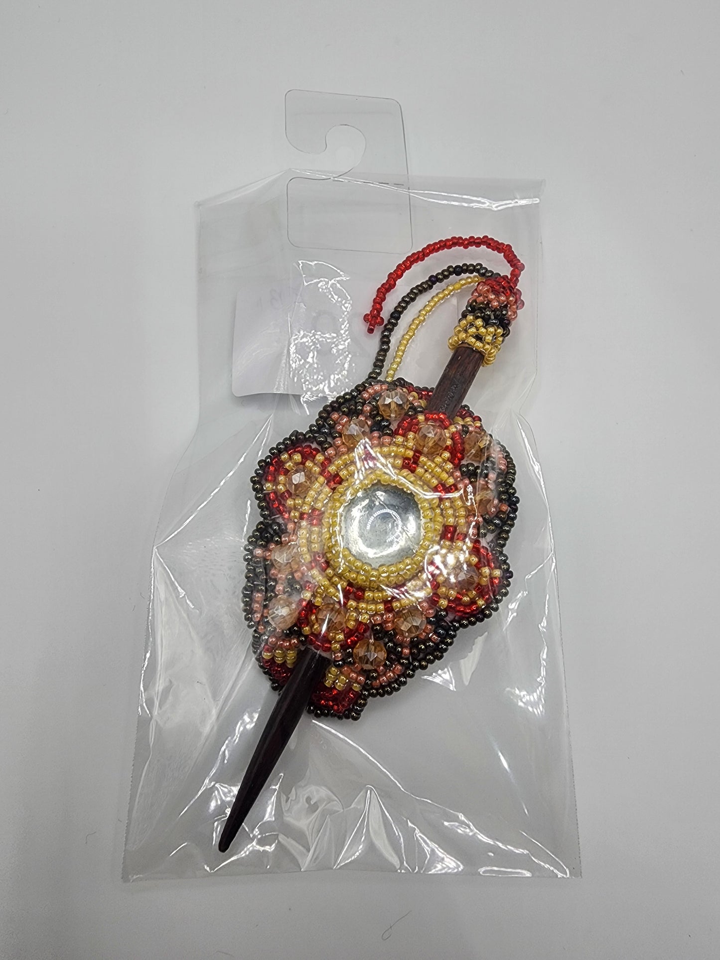 Small - Beaded - Stick Hair Clips - Assorted Colours