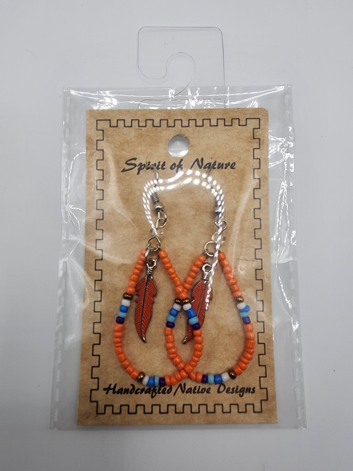 Hoop - Beaded Earrings - Assorted Colours