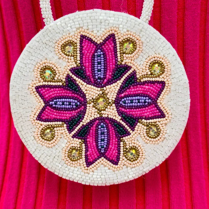 Pink Purple Floral Medallion
