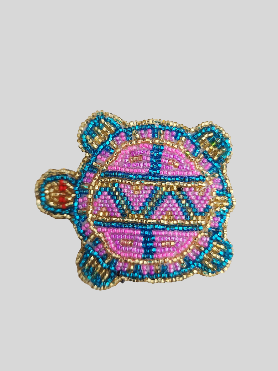 Beaded - Turtle Hair Clips - Assorted Colours