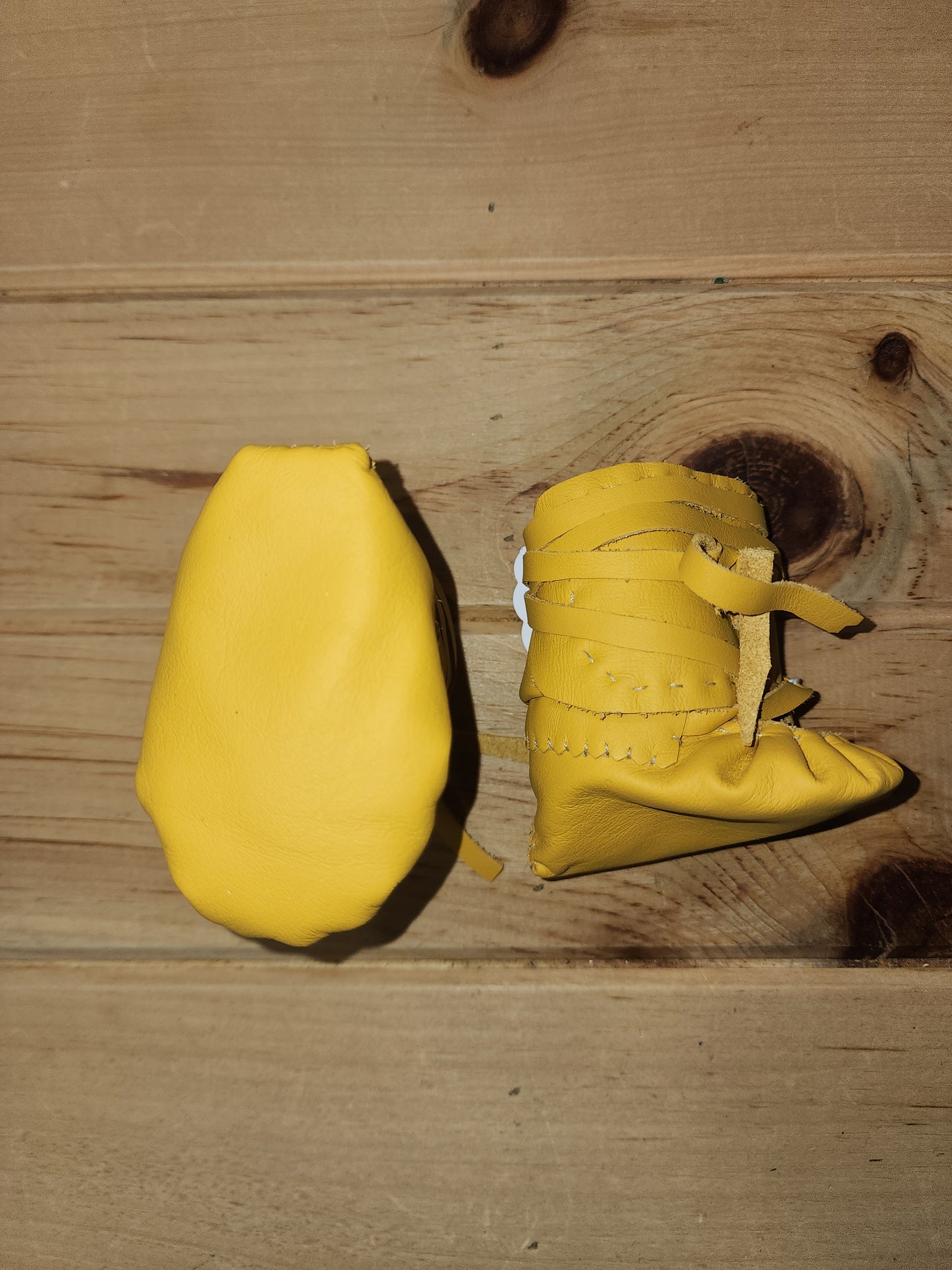 Chaussons mocassins en cuir Taille 0