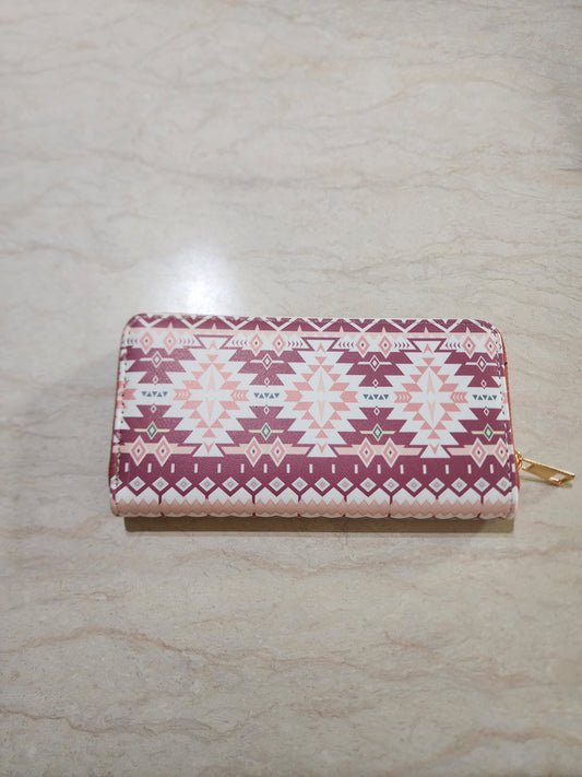 Zipper Wallet - Native Design - Assorted Colors