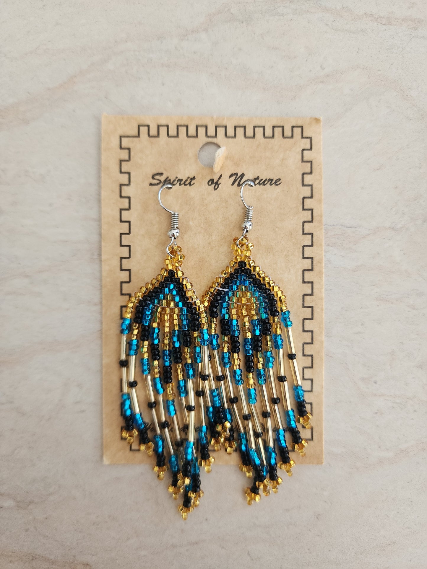 Beaded - Dangle Earrings - Assorted Colours