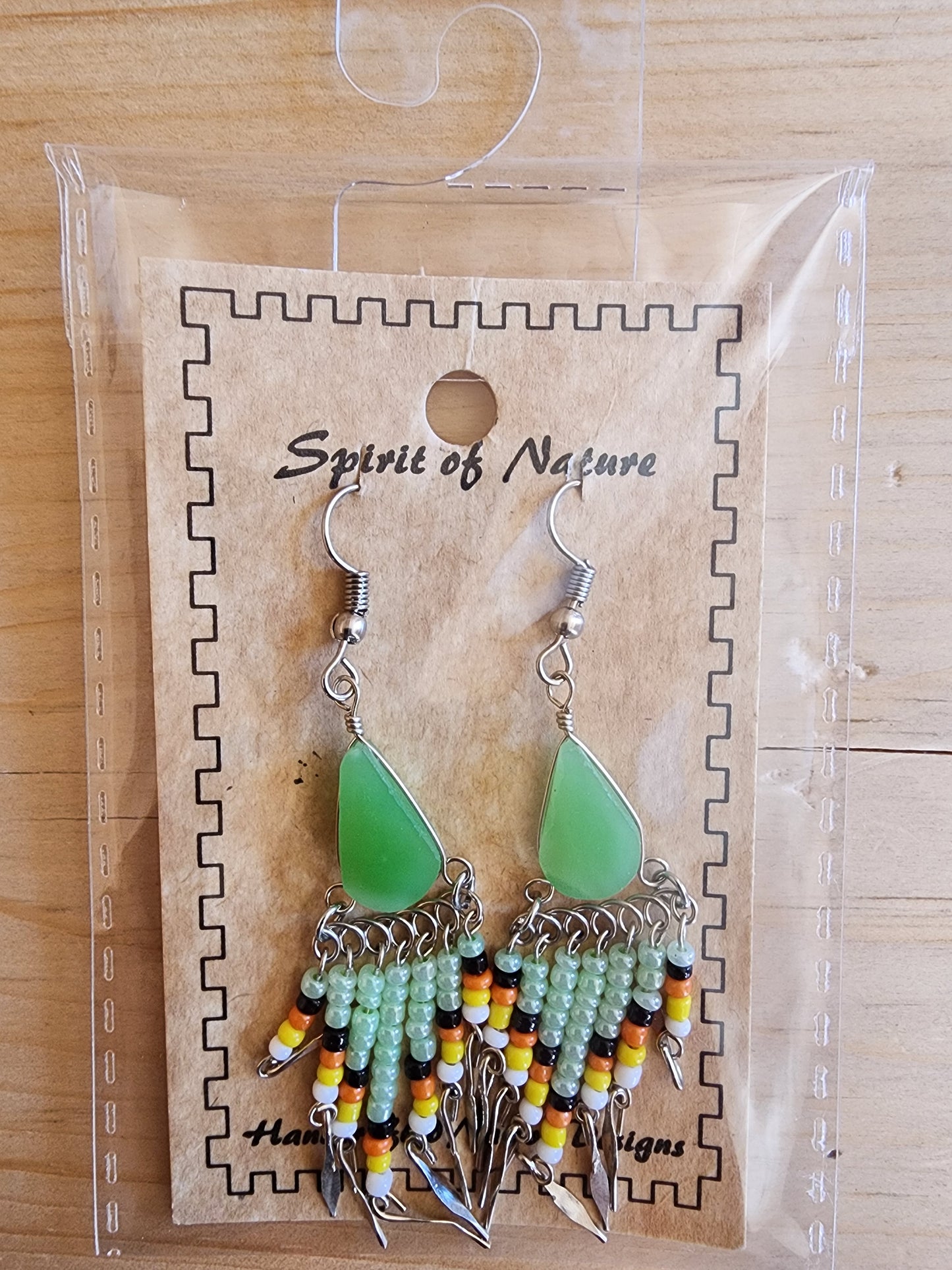 Beaded - Dangle - Earrings - Assorted Colours