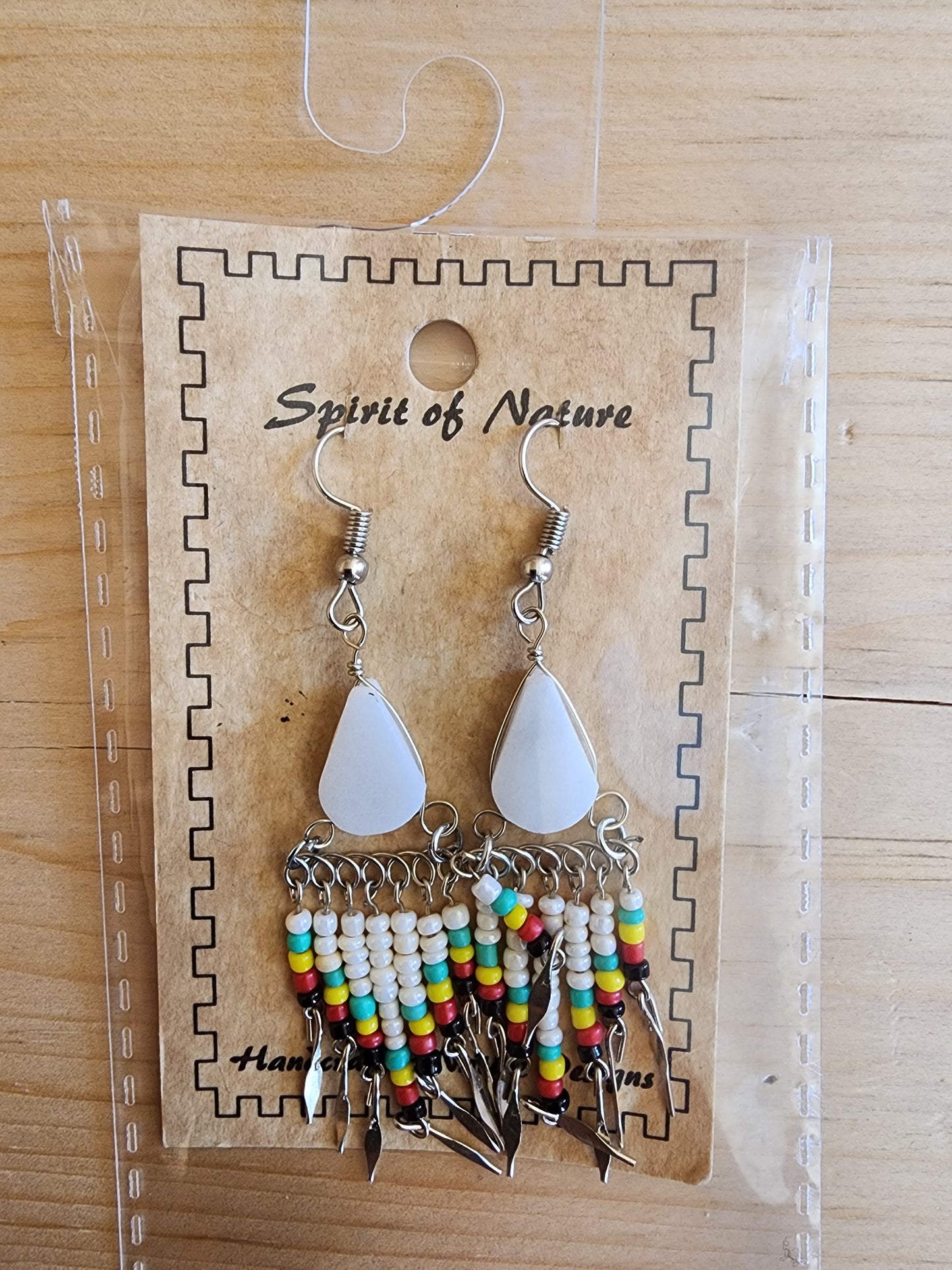Beaded - Dangle - Earrings - Assorted Colours