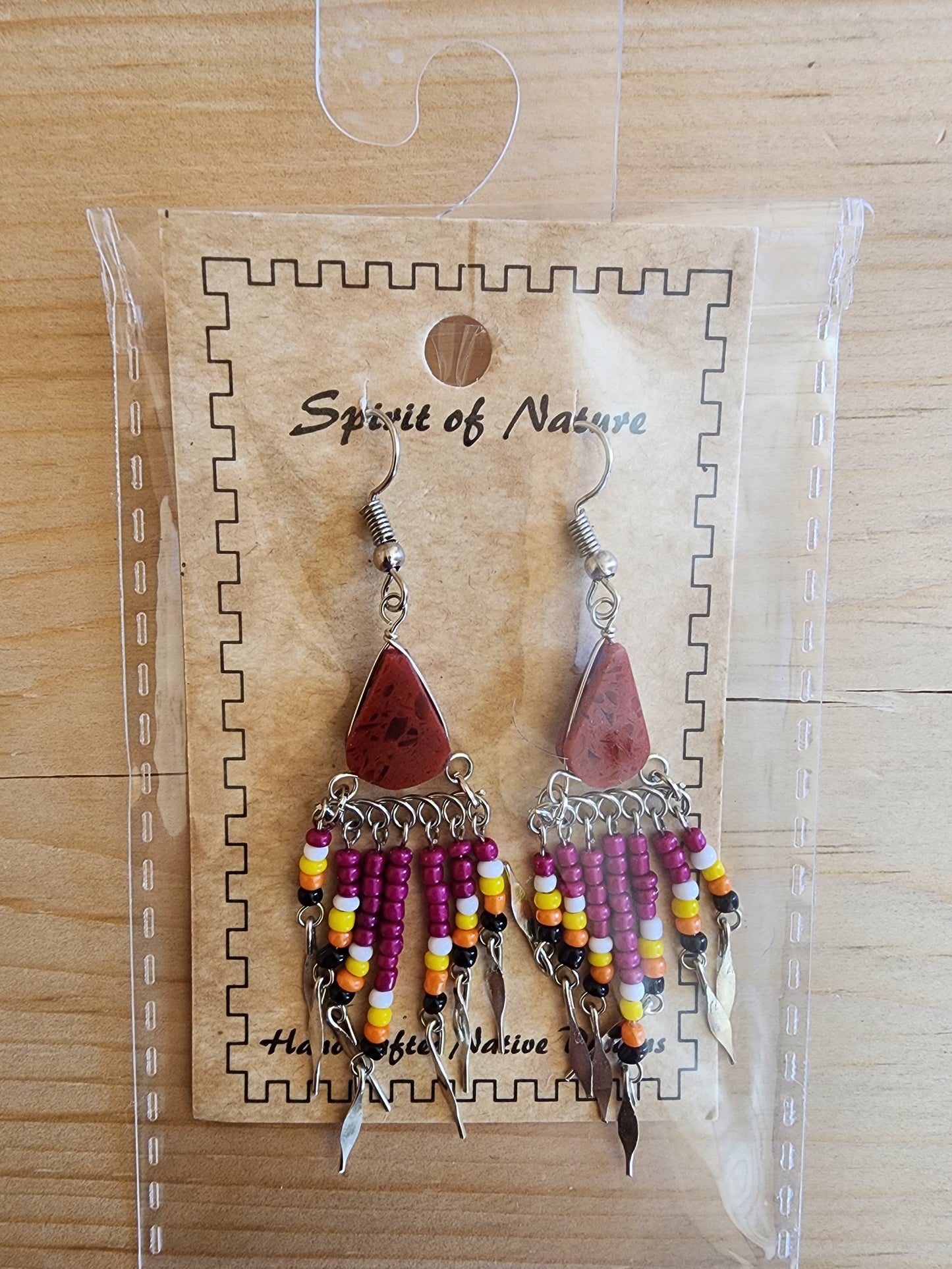 Beaded - Dangle - Earrings - Assorted Colours