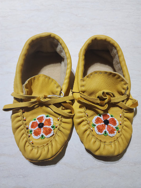 Leather Moccasins - Size 5 (U.S.)