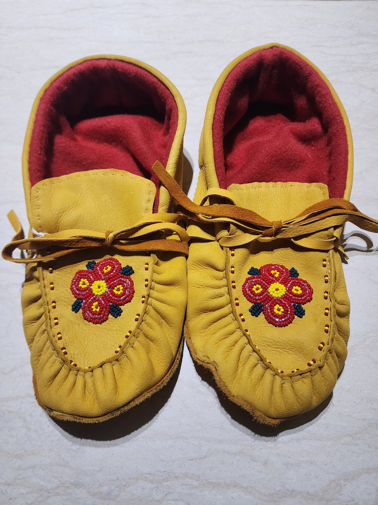 Leather Moccasins - Size 10 (U.S.)