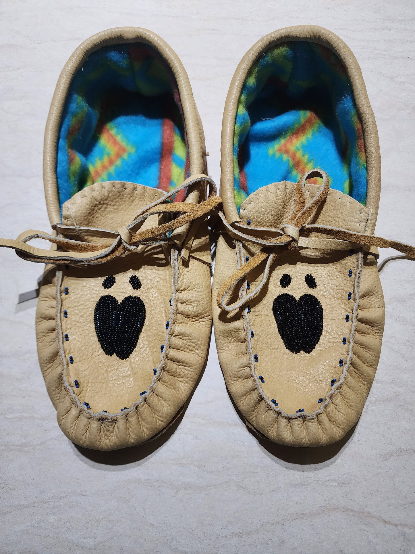 Leather Moccasins - Size 13 (U.S.)