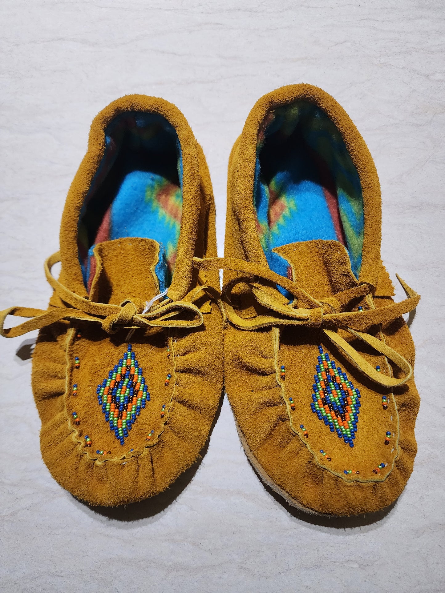 Leather Seude - Moccasins - Size 8 (U.S.)