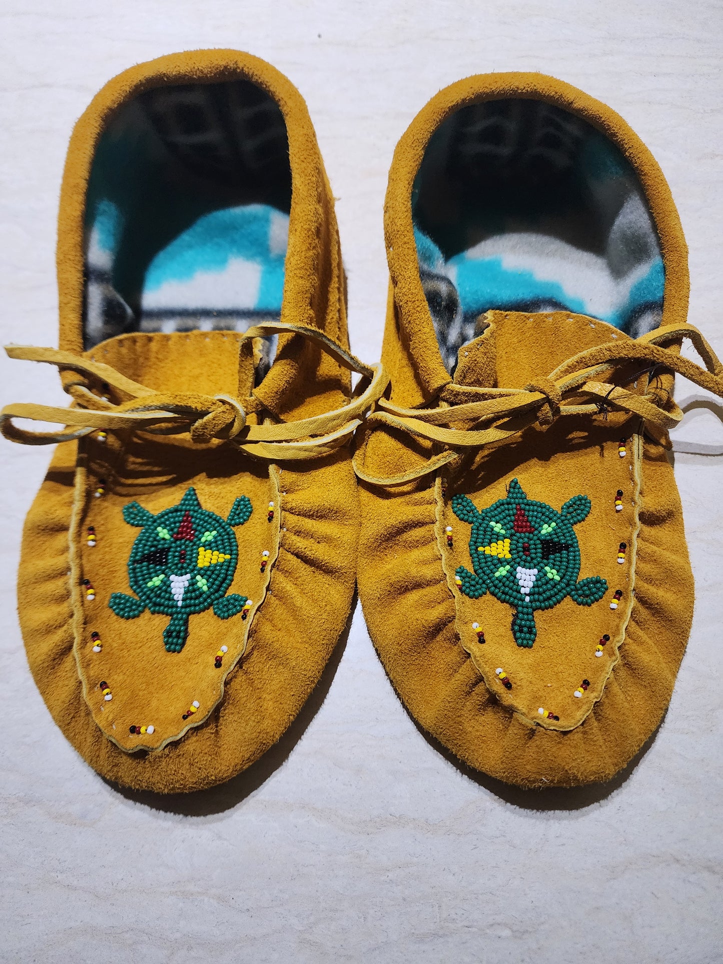 Leather Seude Moccasins - Size 10(U.S)