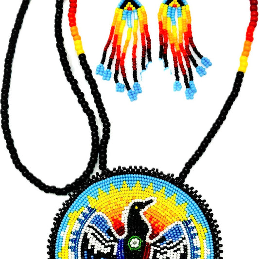 Gelb-Orangener Adler-Anhänger