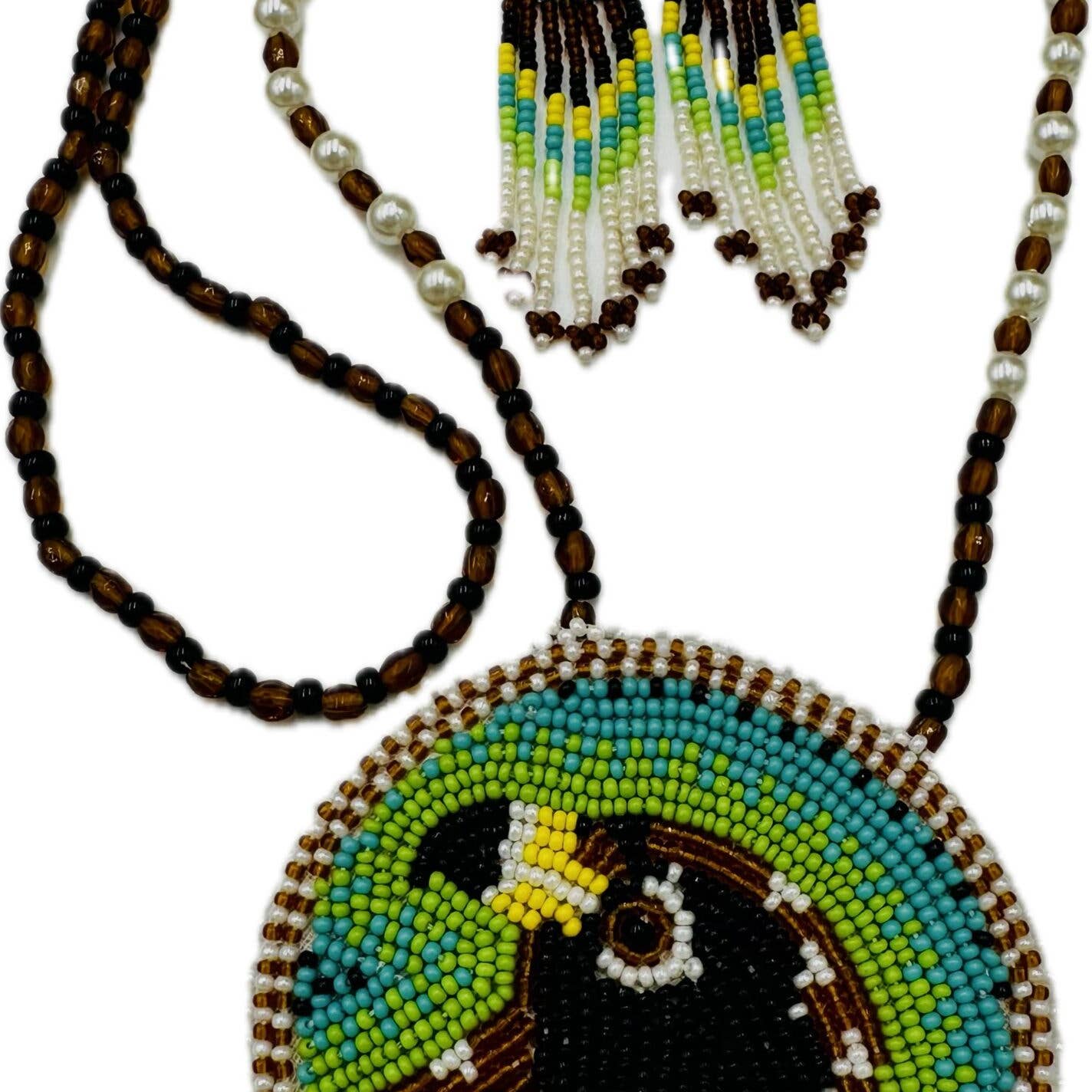 Brown Hawk Medallion