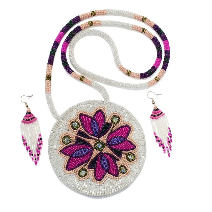 Pink Purple Floral Medallion