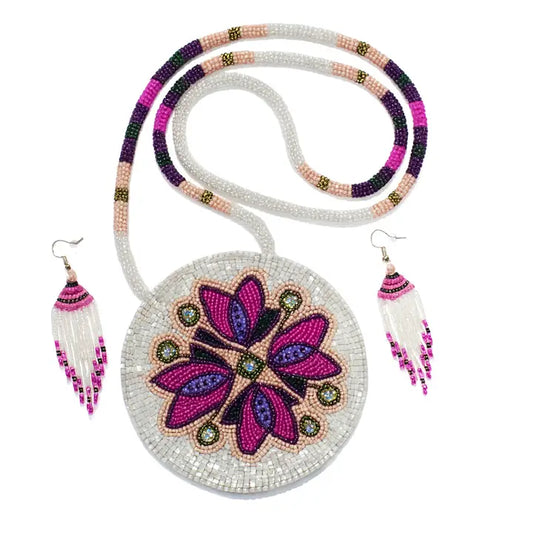 Pink Purple Floral Medallion