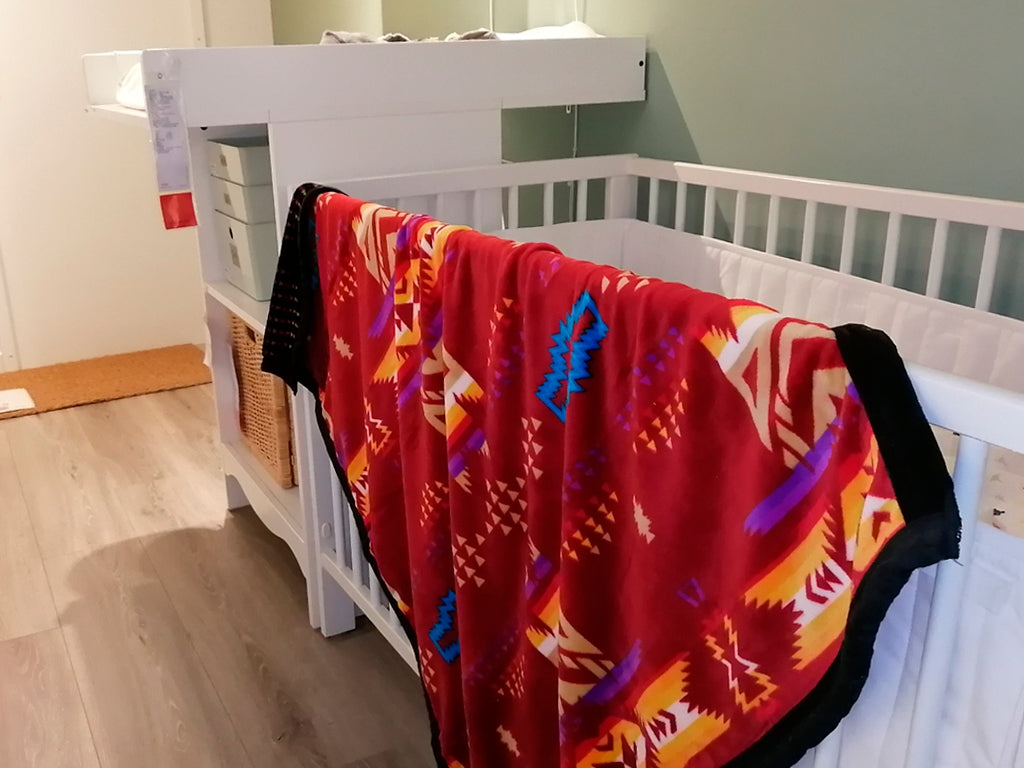Nuna Reversible - Baby Blanket - Assorted Colors - 40" X 48"