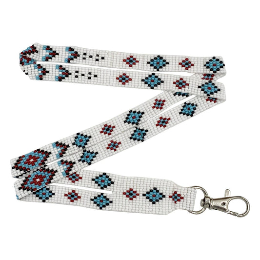 White Blue Red Lanyard
