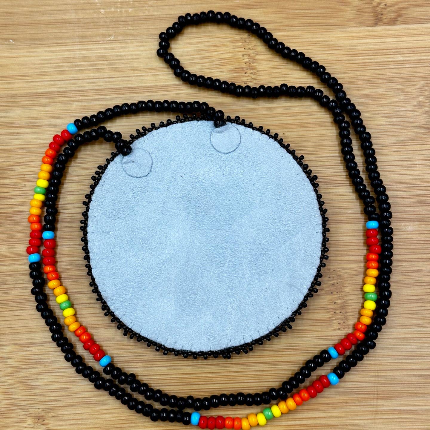 Beaded - Multicolor Flower - Necklace Earrings Set