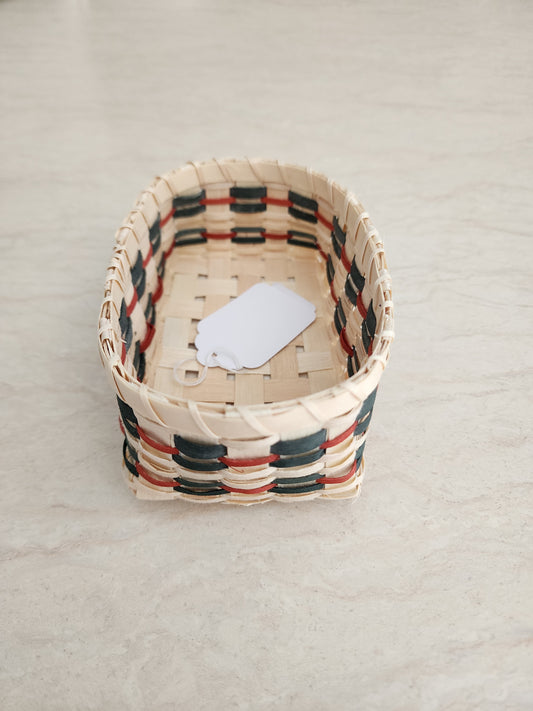 Green Red Trim Basket