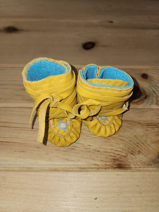 Chaussons mocassins en cuir Taille 0