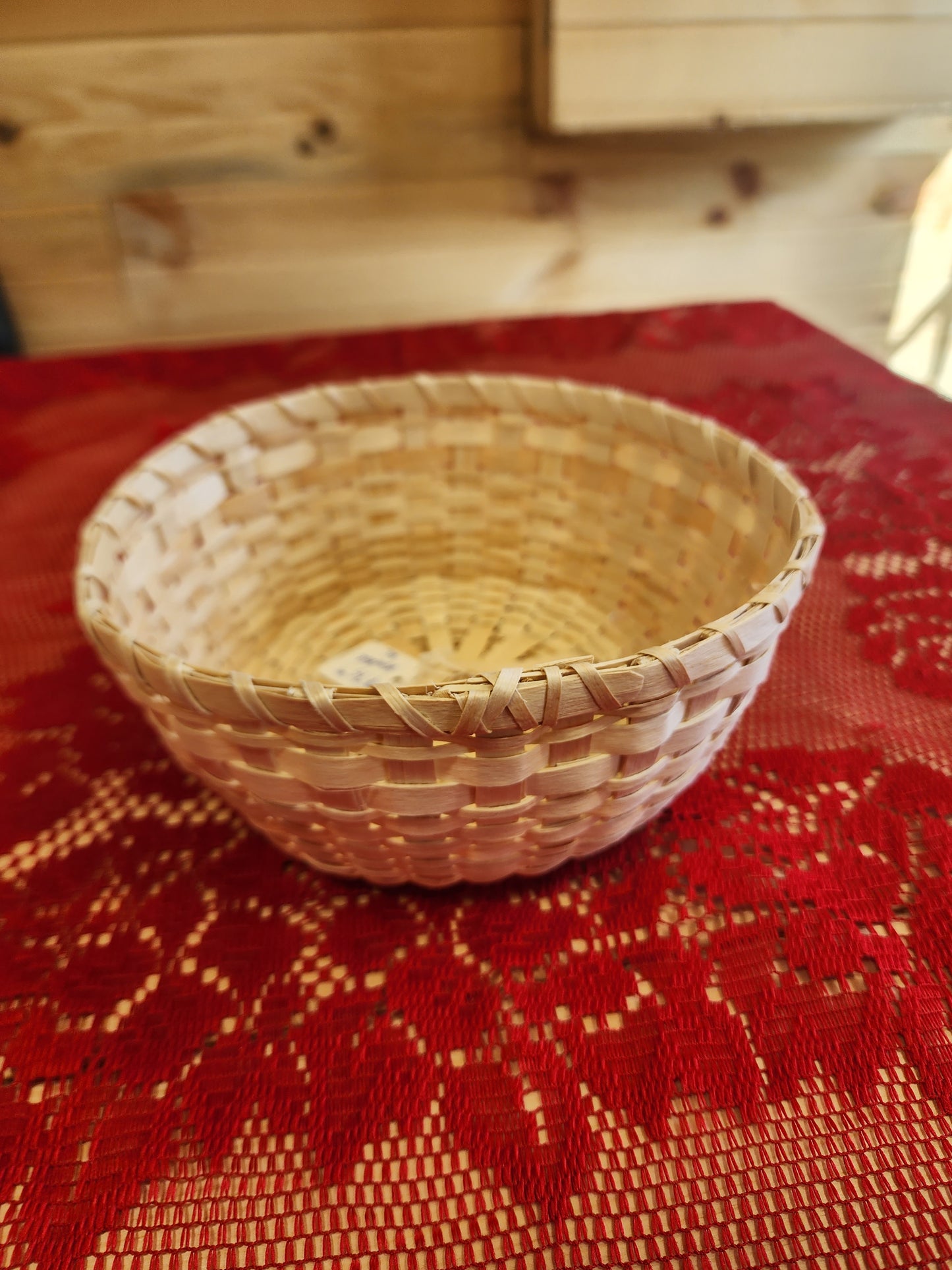 Large - Ash Basket - with Sweet Grass Rim