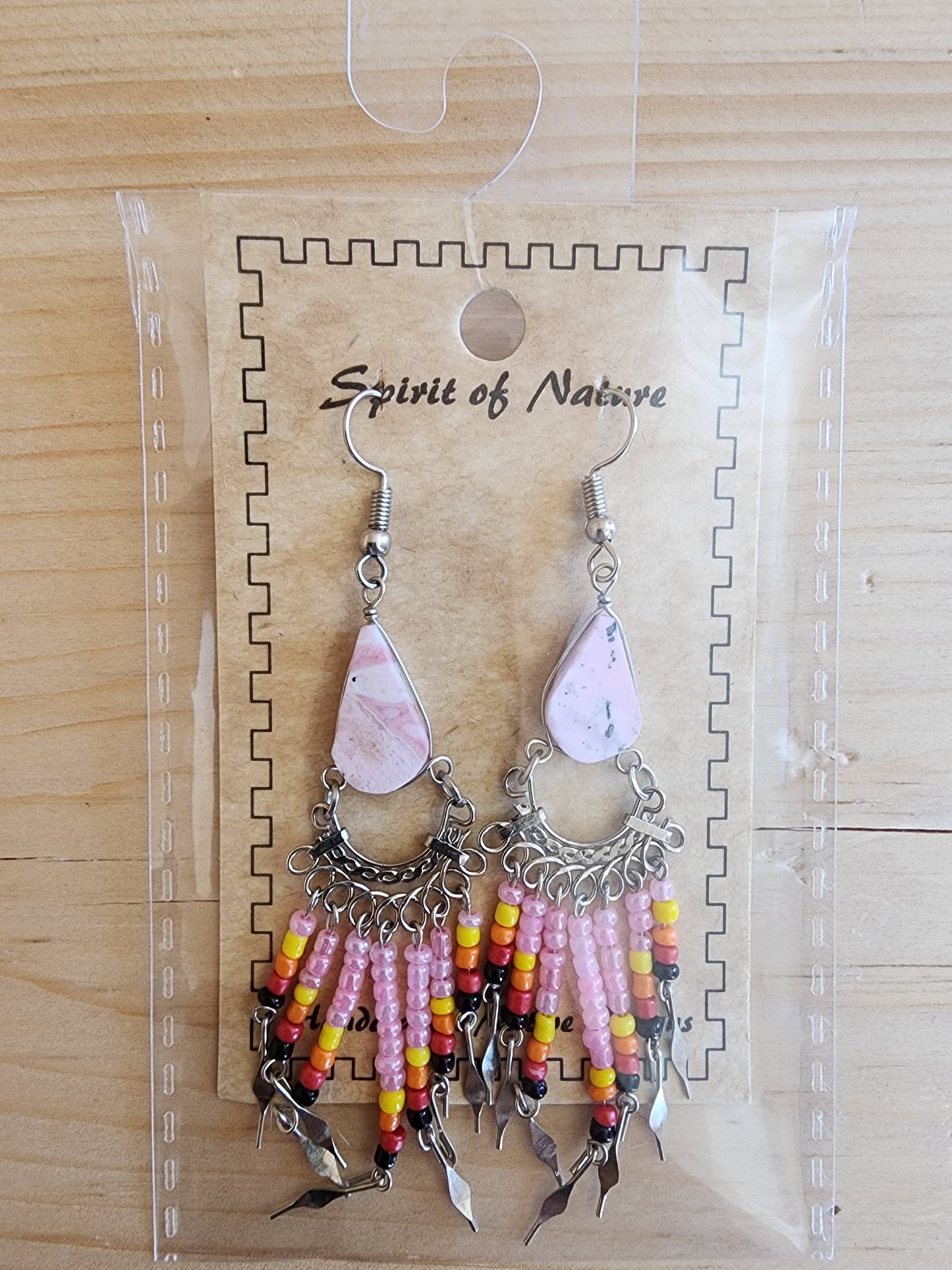 Beaded - Dangle - Earrings - Assorted Colours