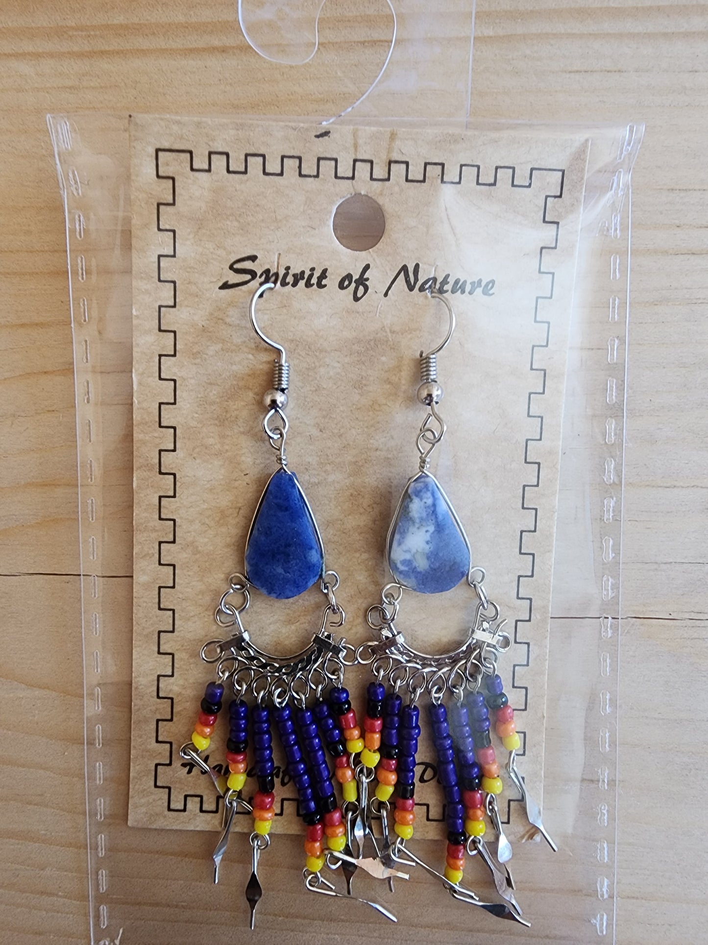 Beaded - Dangle - Earrings - Assorted Colours