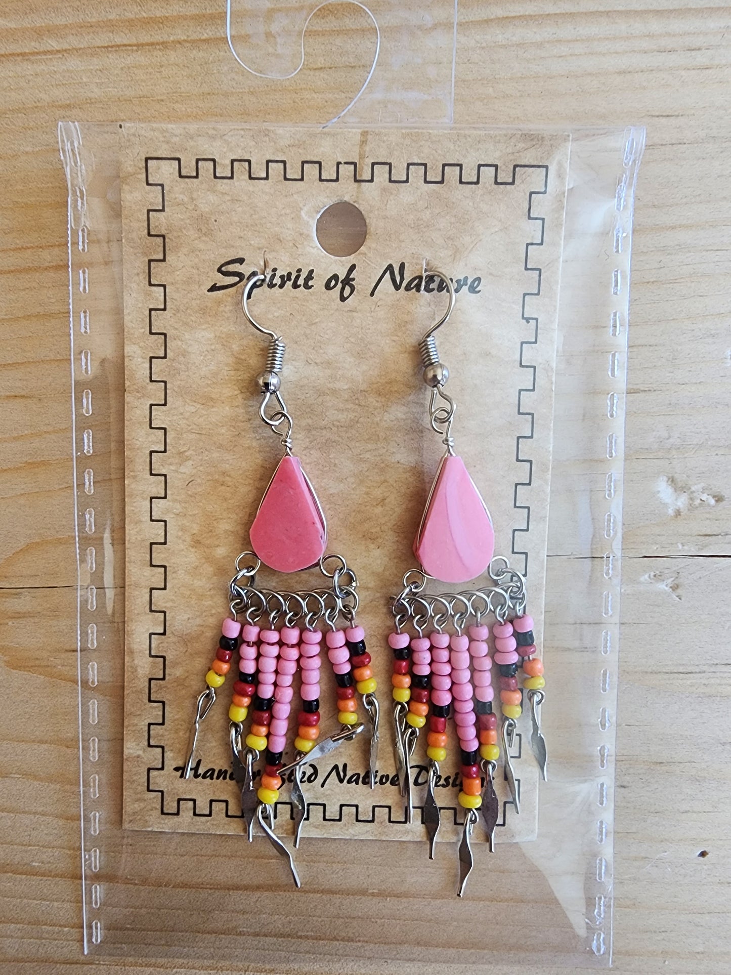 Beaded - Dangle - Earrings - Assorted Colours