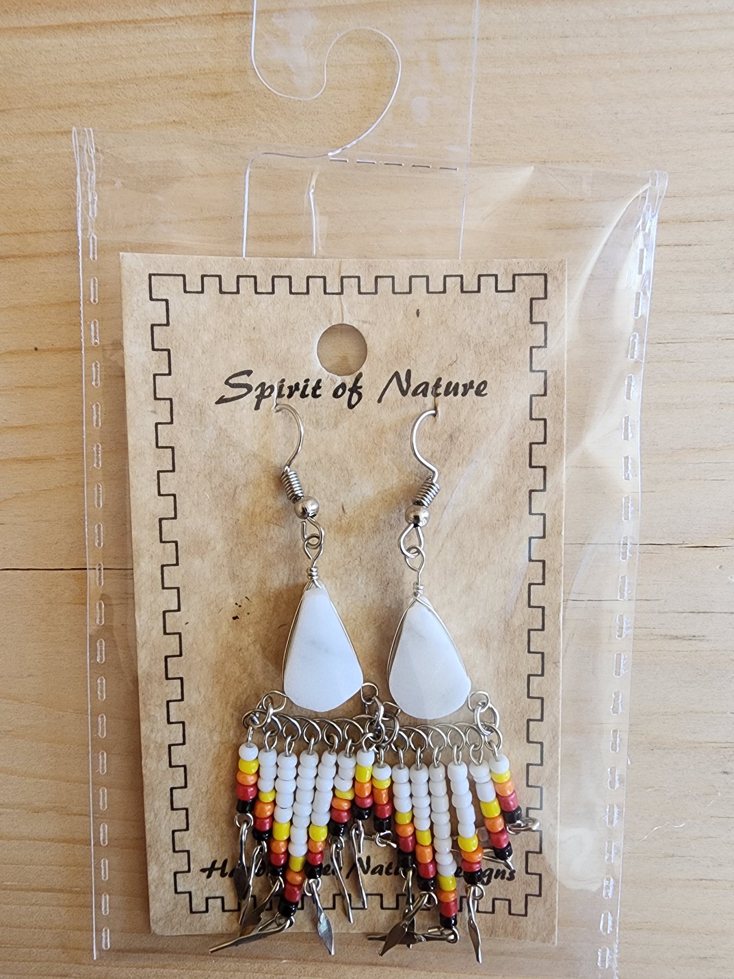 Beaded - Dangle - Earrings - Assorted Colours