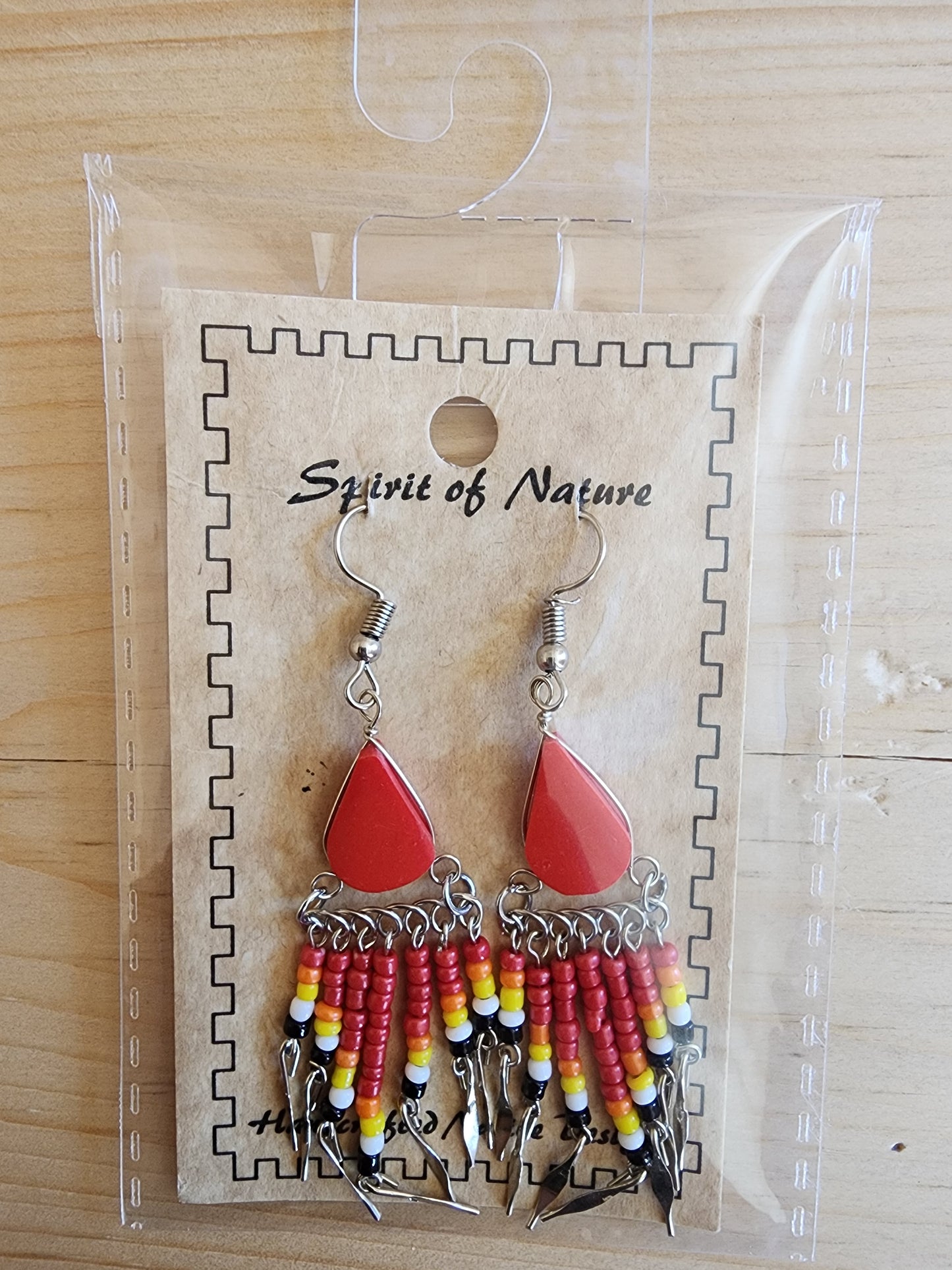 Beaded - Dangle - Earrings - Assorted Colours