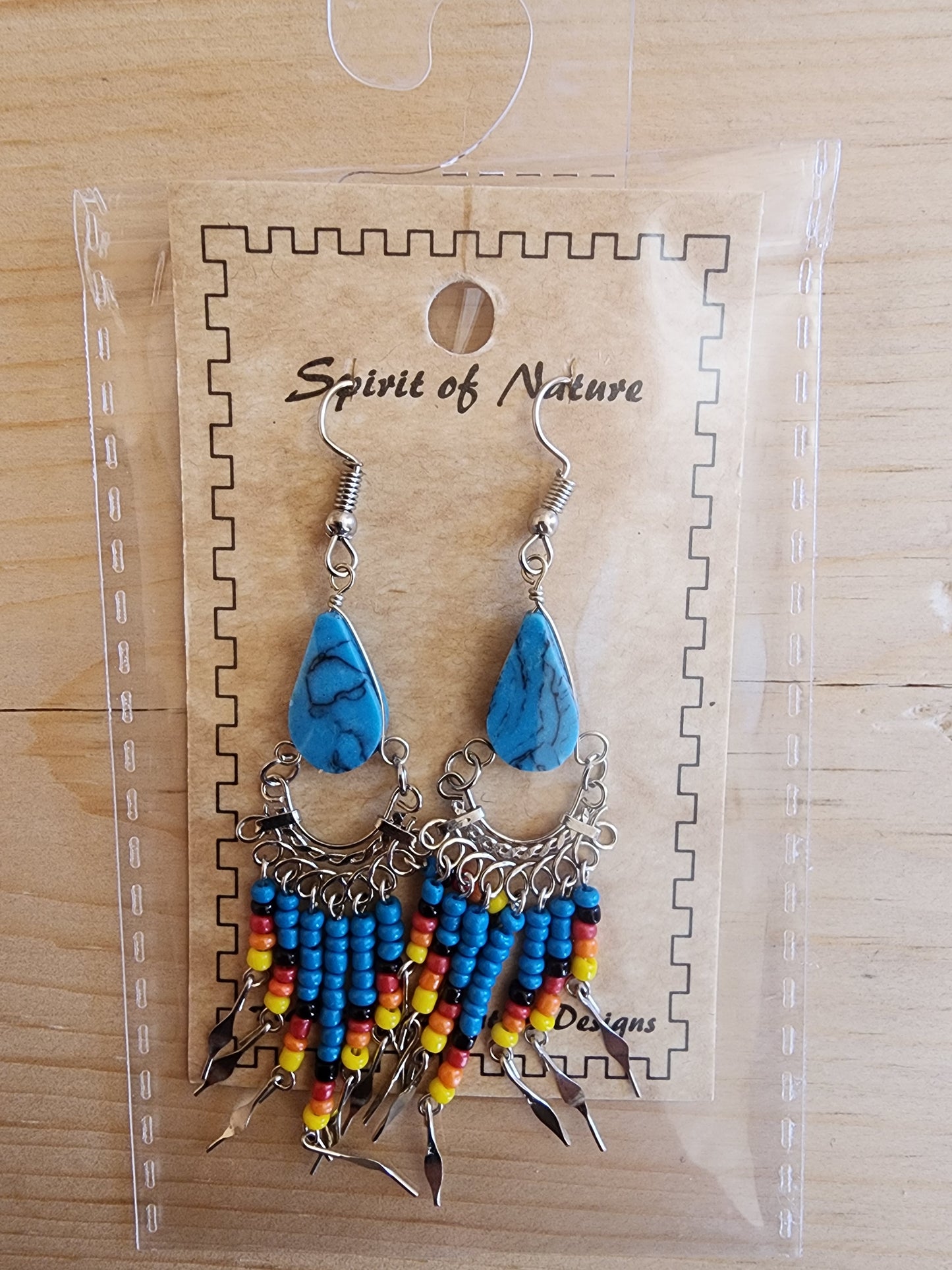 Beaded - Dangle - Earrings - Assorted Colours