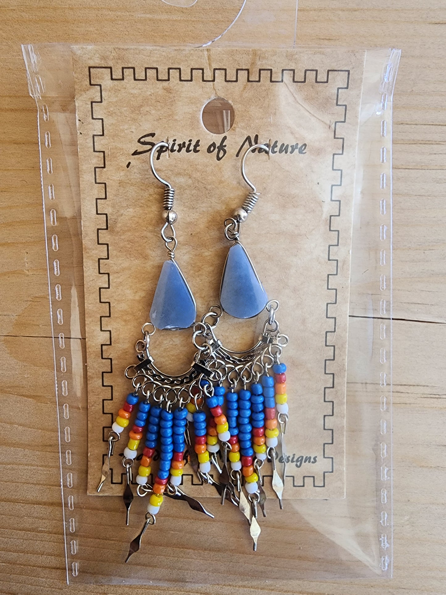 Beaded - Dangle - Earrings - Assorted Colours