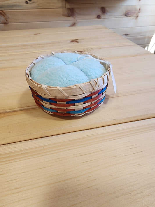 Pin Cushion - Ash Basket - with Colour Design